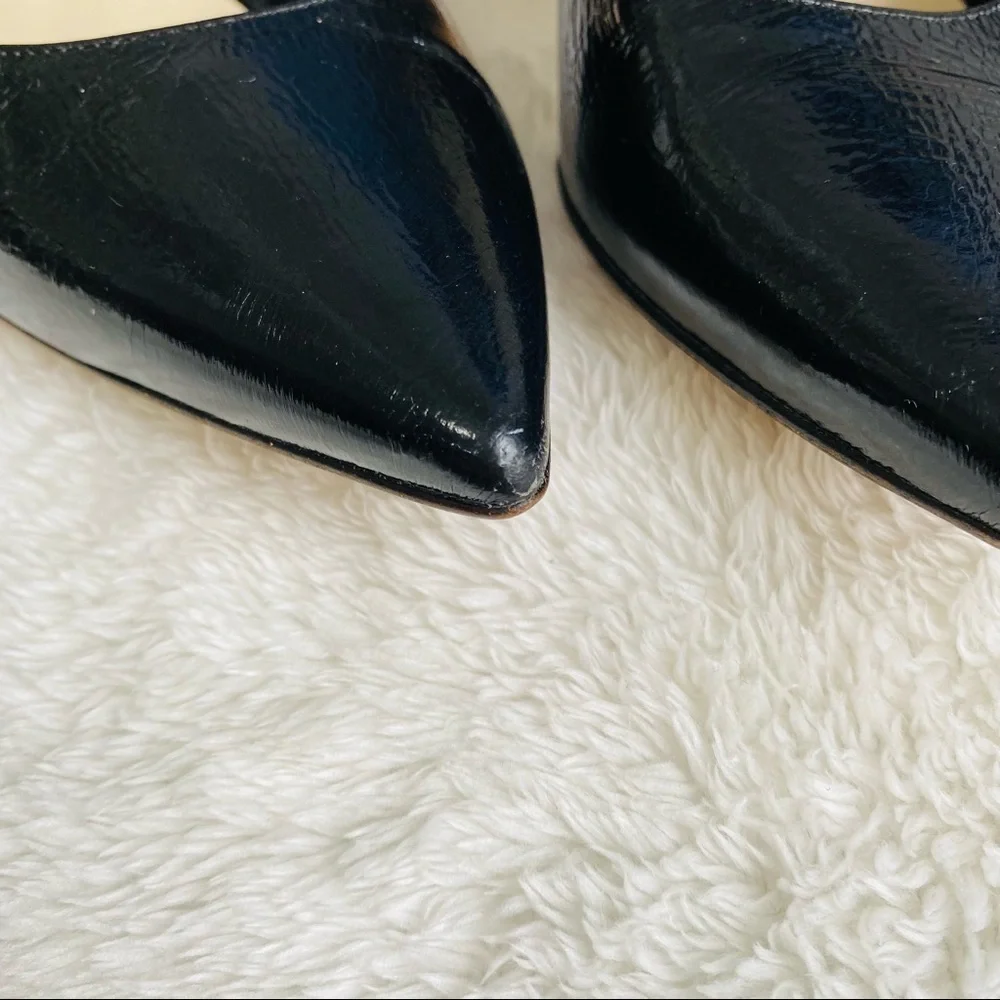 Butter shoes patent leather black 3” heels